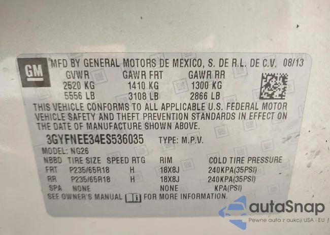 3GYFNEE34ES536035: 42559225