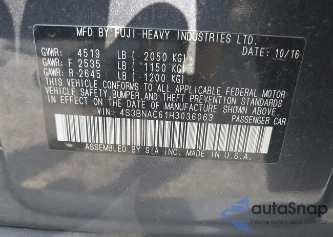 4S3BNAC61H3036063: 42560528