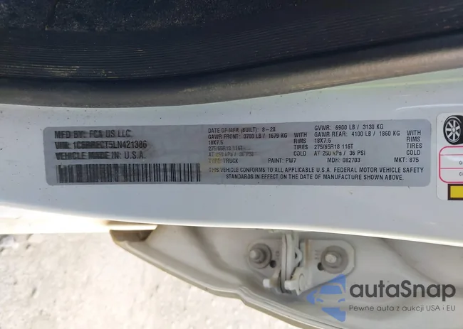 1C6RRECT5LN421386: 42560552