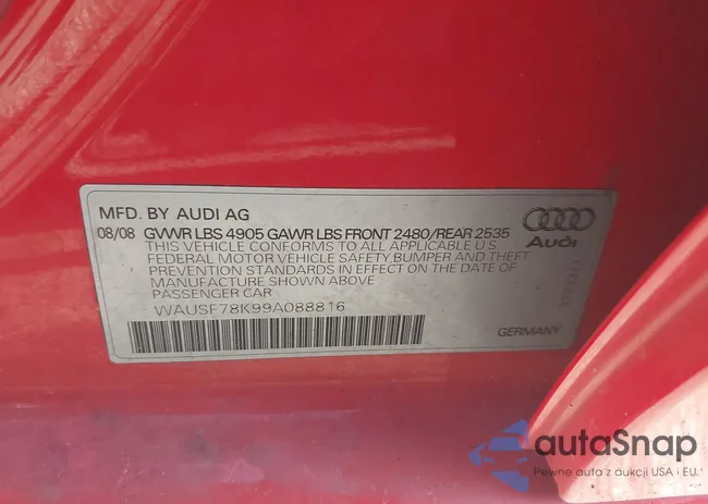 WAUSF78K99A088816: 42560688