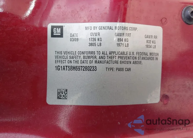 1G1AT58H697280233: 42560693