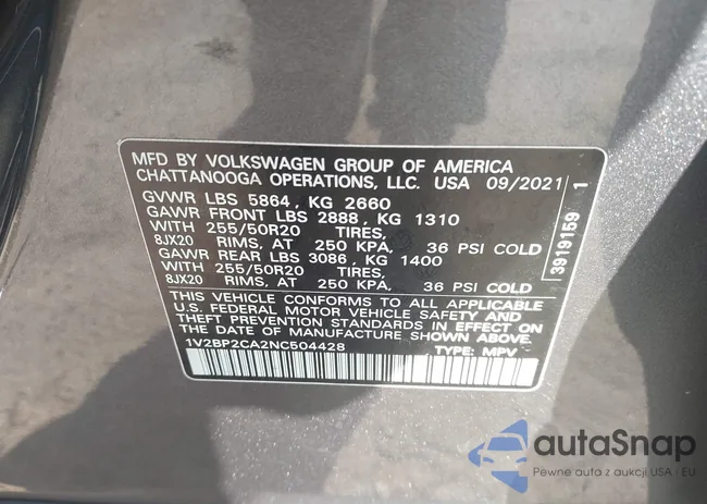 1V2BP2CA2NC504428: 42560740