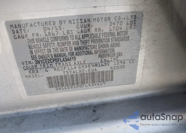 3N1CE2CP0FL434419: 42560983