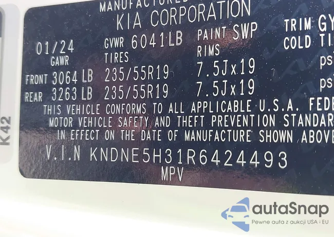 KNDNE5H31R6424493: 42561024