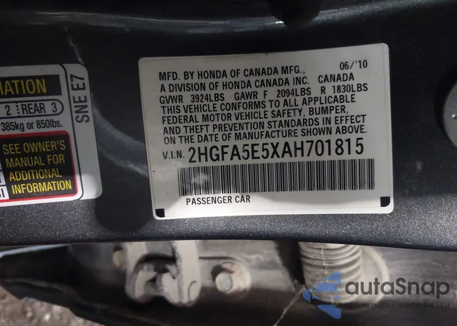 2HGFA5E5XAH701815: 42561101