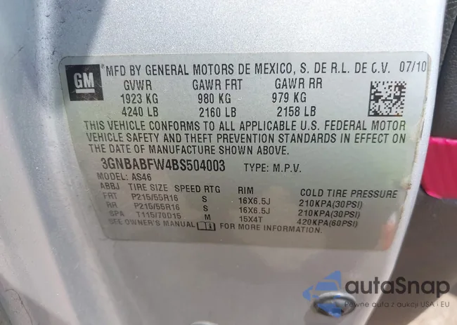 3GNBABFW4BS504003: 42560172