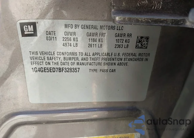 1G4GE5ED7BF328357: 42560409