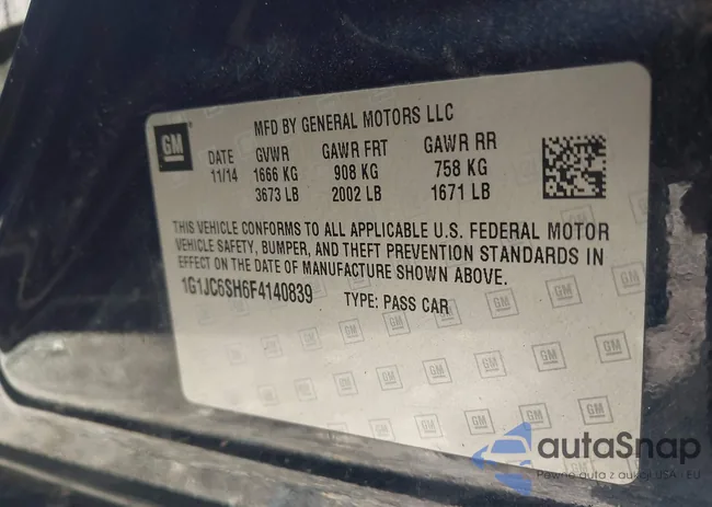 1G1JC6SH6F4140839: 42560420