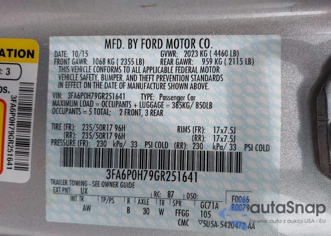 3FA6P0H79GR251641: 42561644