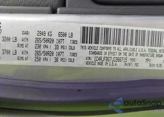 1C4RJFBG7JC266715: 42562005