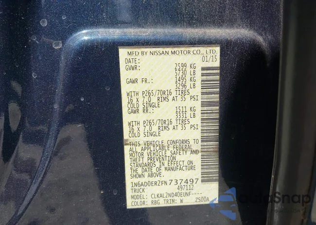 1N6AD0ER2FN737497: 42561512