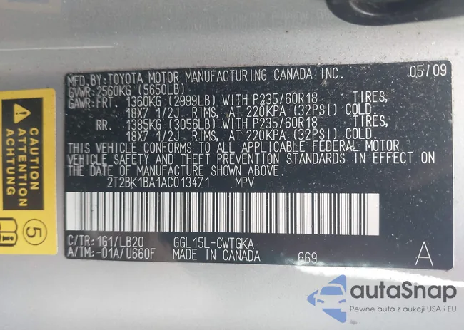 2T2BK1BA1AC013471: 42562540