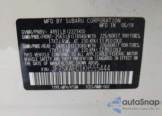 JF2SKAEC1KH555444: 42562713