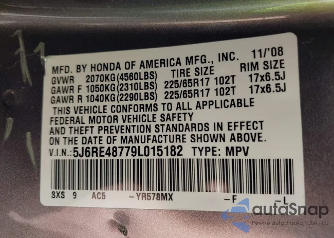 5J6RE48779L015182: 42562745