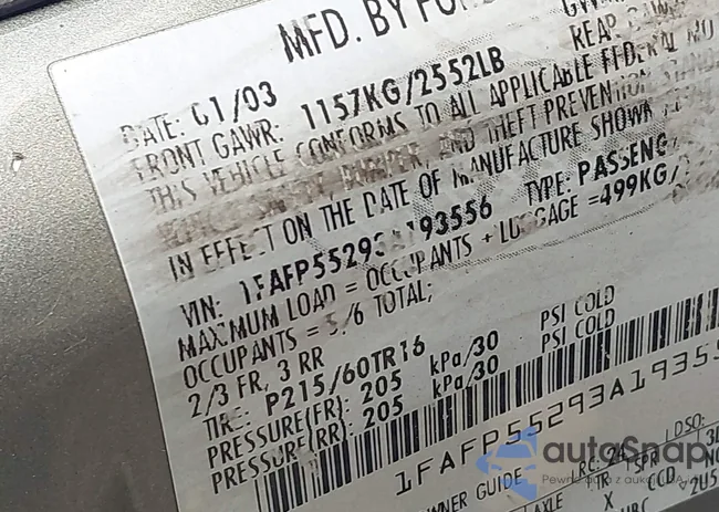 1FAFP55293A193556: 42562880