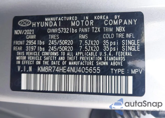 KM8R74HE4NU405655: 42562909