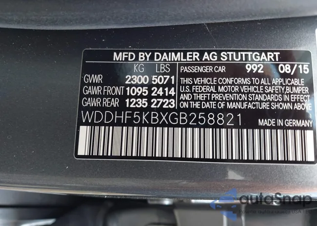 WDDHF5KBXGB258821: 42563059