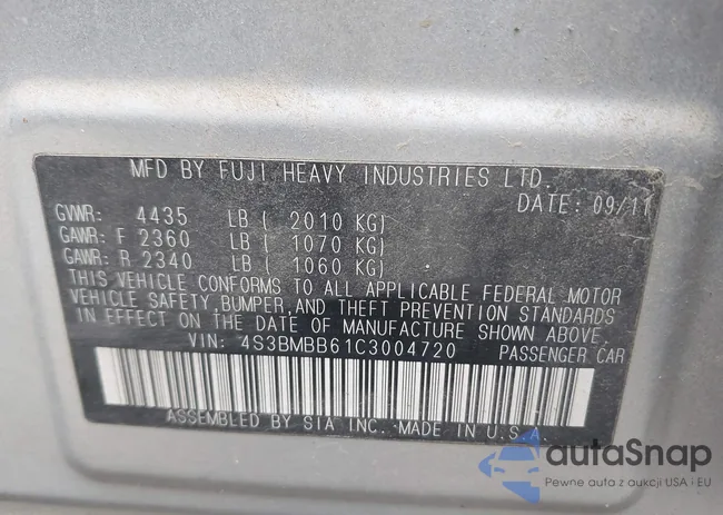 4S3BMBB61C3004720: 42563096