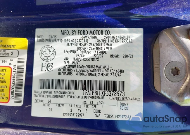 1FATP8FFXF5378573: 42562258