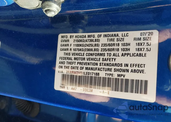 7FARW2H51LE017188: 42562346