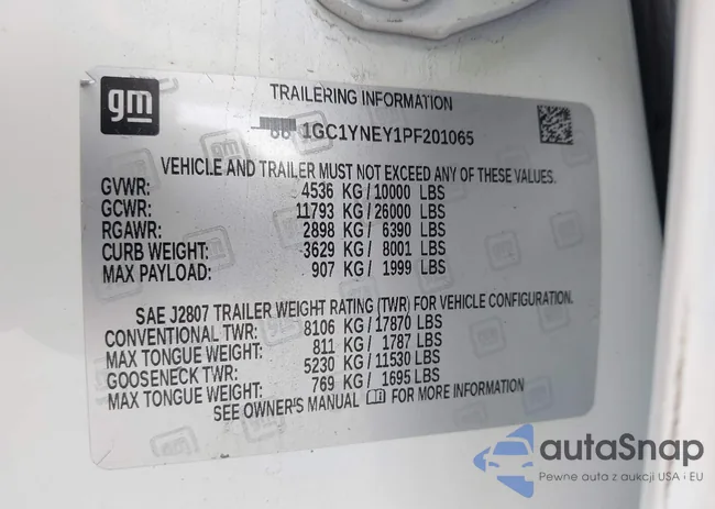 1GC1YNEY1PF201065: 42562357