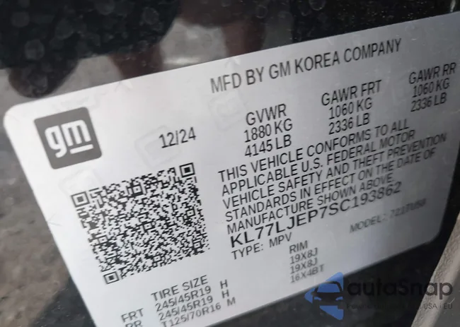 KL77LJEP7SC193862: 42562481