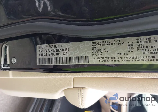 1C4RJHBG3R8944838: 42562512