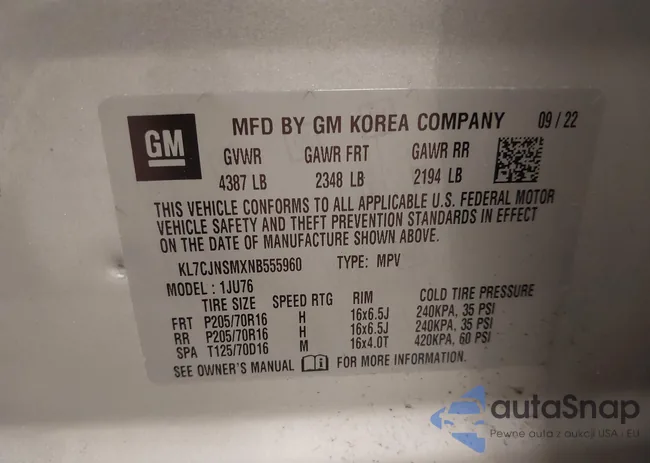 KL7CJNSMXNB555960: 42563564