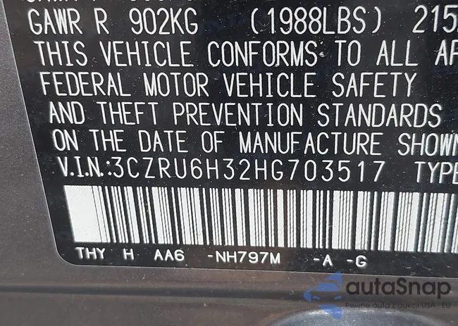 3CZRU6H32HG703517: 42563670