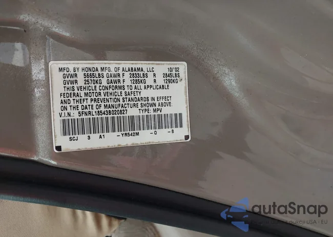 5FNRL18543B020827: 42563775