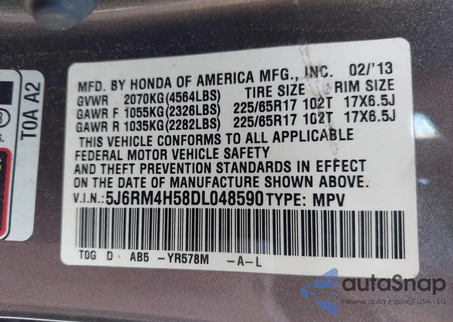 5J6RM4H58DL048590: 42564016