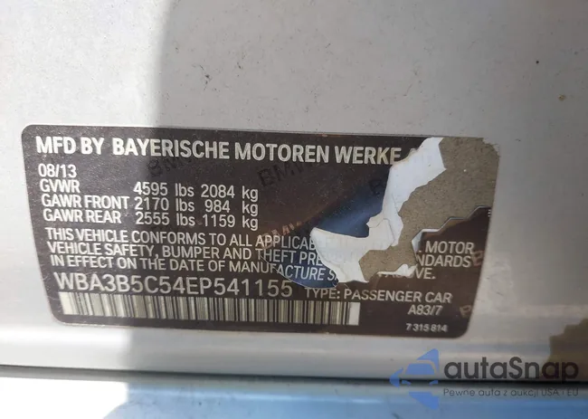 WBA3B5C54EP541155: 42563307