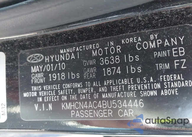 KMHCN4AC4BU534446: 42563319