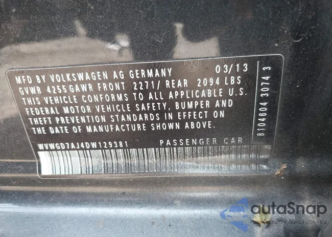 WVWGD7AJ4DW129381: 42563347