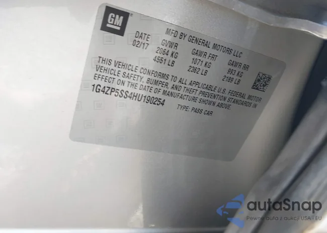 1G4ZP5SS4HU190254: 42564375