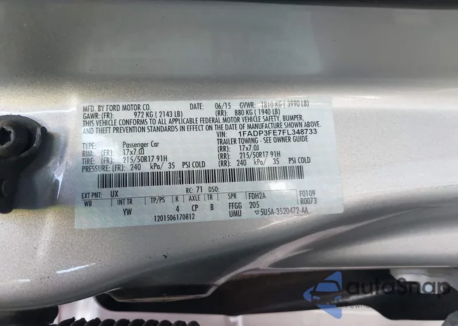 1FADP3FE7FL348733: 42565593