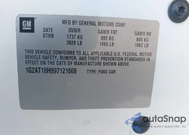 1G2AT18H897121668: 42565677