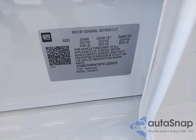 1G6DX5RK5P0132005: 42565853