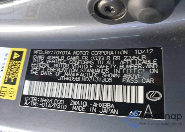 JTHKD5BH4D2131308: 42565139