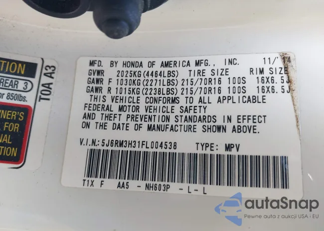 5J6RM3H31FL004538: 42565183