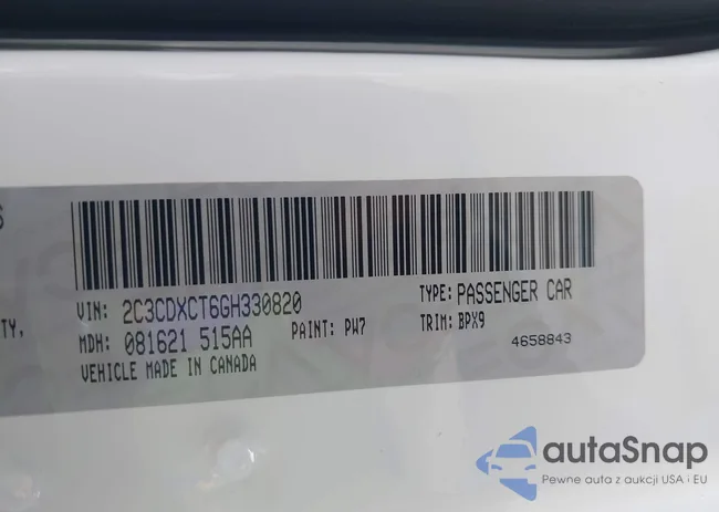 2C3CDXCT6GH330820: 42565191