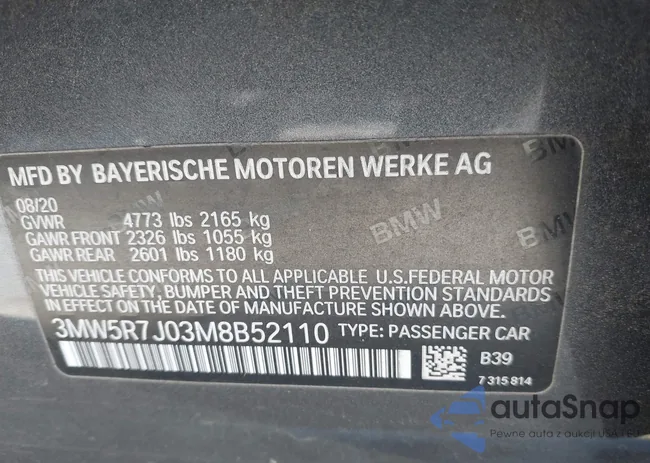 3MW5R7J03M8B52110: 42565256