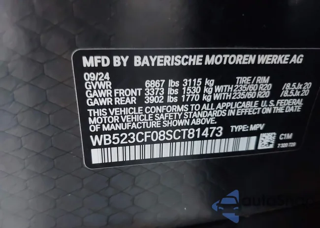 WB523CF08SCT81473: 42566809