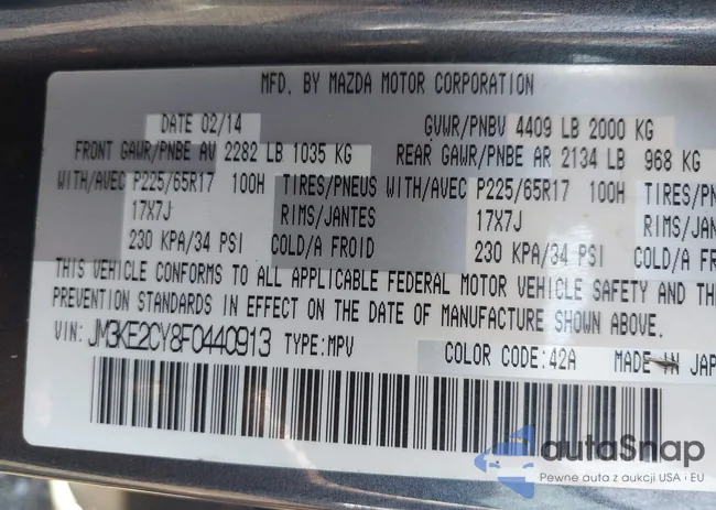 JM3KE2CY8F0440913: 42567070