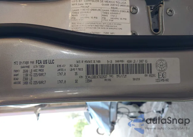 3C4NJDBB1KT622637: 42567584