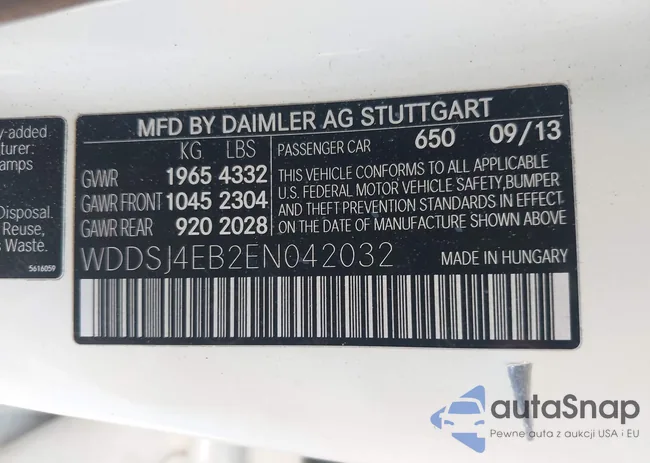 WDDSJ4EB2EN042032: 42567635