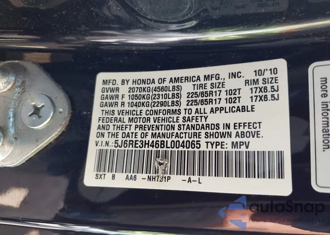 5J6RE3H46BL004065: 42567639