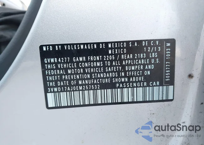 3VWD17AJ0EM257532: 42567775