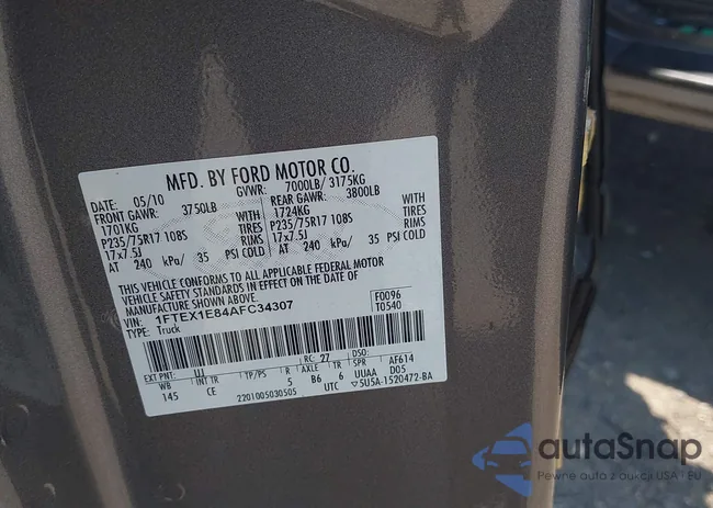 1FTEX1E84AFC34307: 42567151