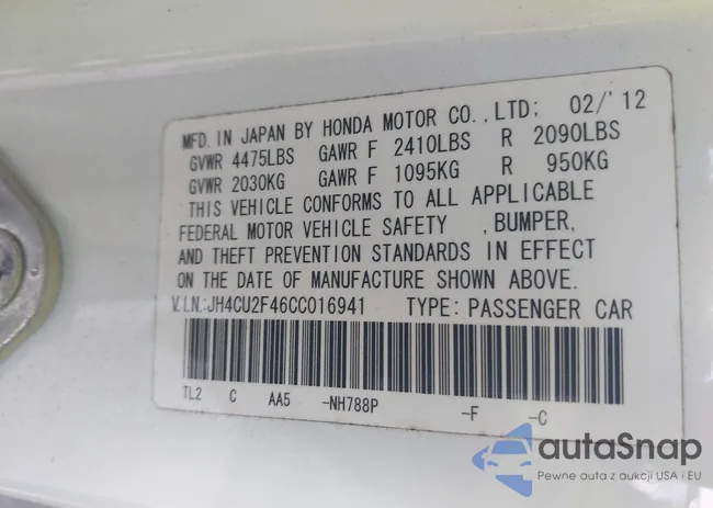 JH4CU2F46CC016941: 42567197